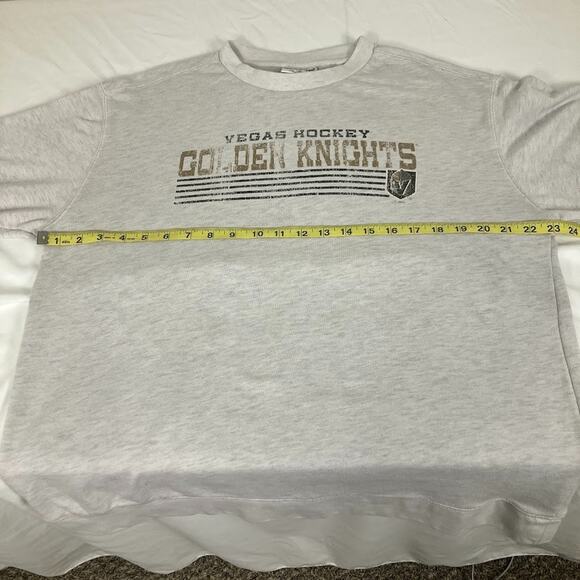 Las Vegas Golden Knights Sweatshirt Mens Size L Champion Crew Neck Gray NHL - Picture 6 of 11